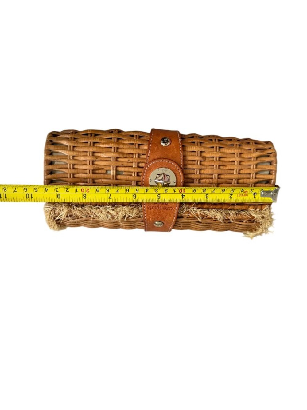 KATE SPADE Vintage Wicker Straw Handbag Clutch - Picture 3 of 12